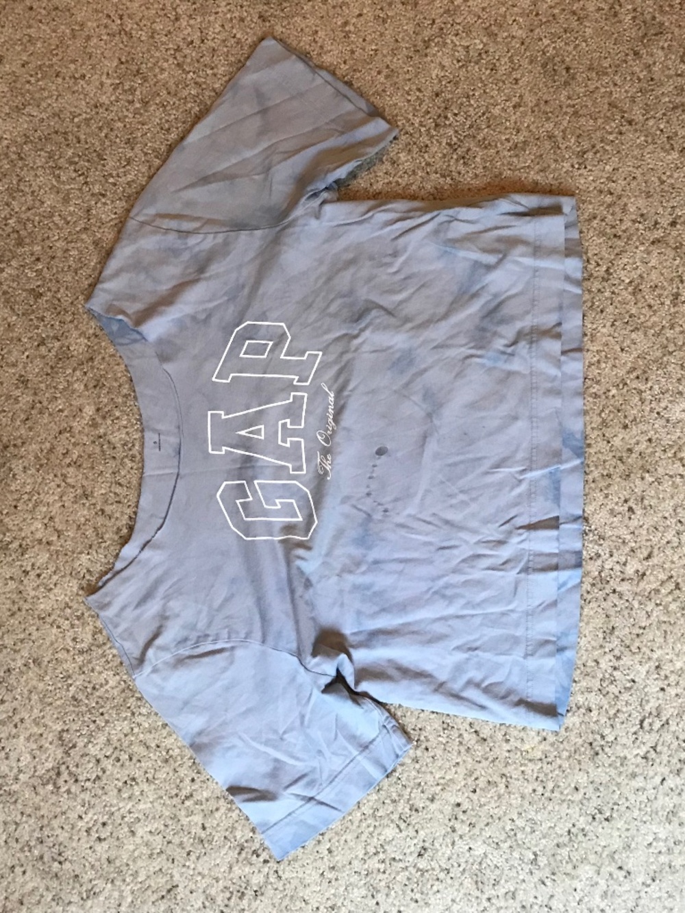 Gap Blue Off The Shoulder Top